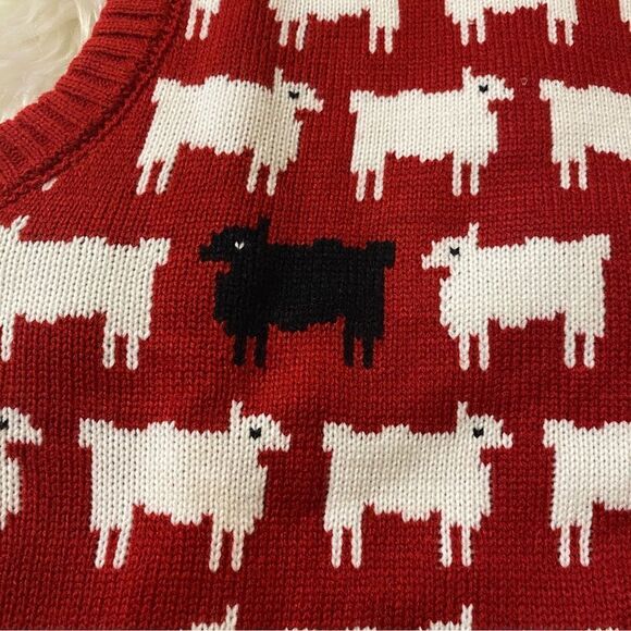BLACK SHEEP RED VEST INSPIRED PRINCESS DIANA SWEATER - Picture 4 of 9